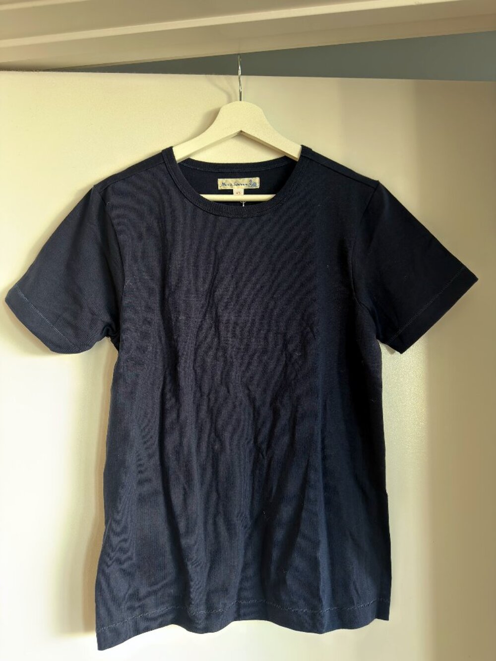 Merz b. Schwanen 215 Loopwheeled Tee Navy NWT